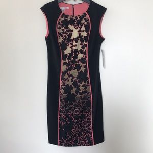 Maggie London Dress Black & Coral NWT Size 8